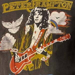 Vintage Concert T-shirt Peter Frampton 1977 Small